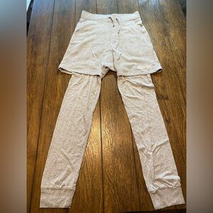 Mostly Heard Rarely Seen Gray Shorts With Long Leggings Size Medium B10